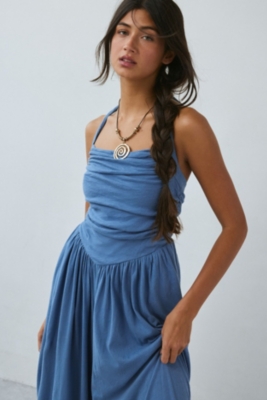Sunkissed Ruched Barrel Leg Jumpsuit
