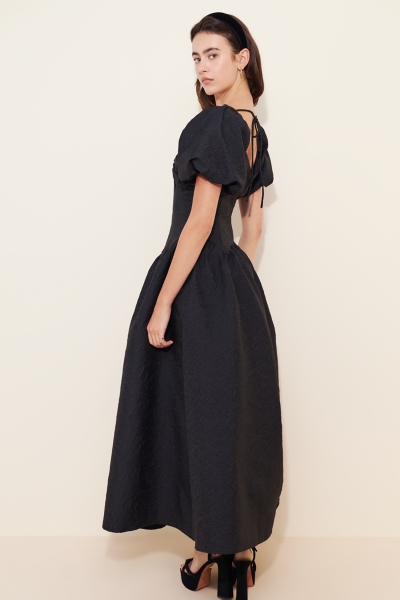 Drop Waist Puff Sleeve Maxi Dress | Nuuly