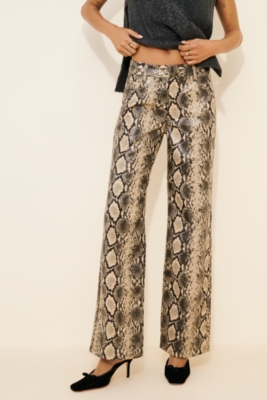 Top Model Vegan Leather Snakeskin Pants | Nuuly