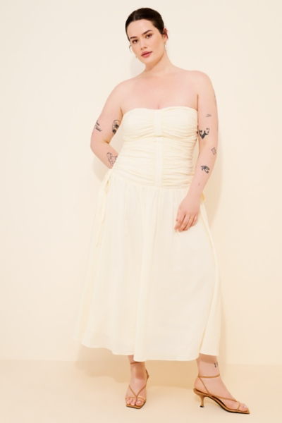 Zori Linen Blend Midi Dress | Nuuly
