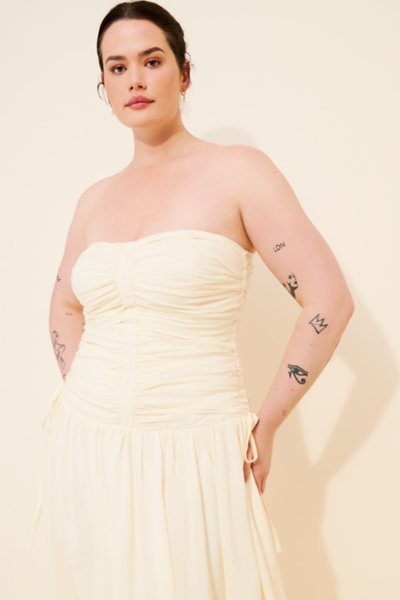 Zori Linen Blend Midi Dress | Nuuly