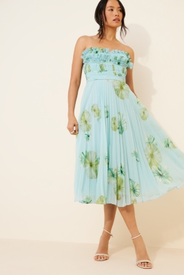 Strapless High-Low Bubble Dress
