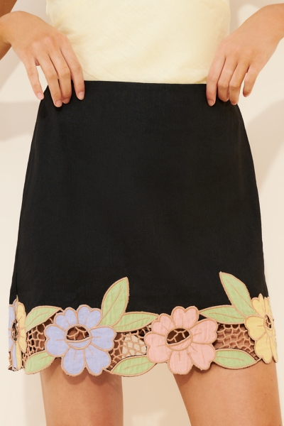 Nancy Garden Linen Blend Mini Skirt | Nuuly