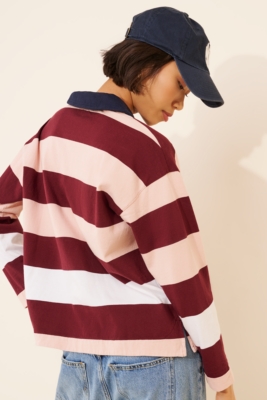 Hannah Long Sleeve Rugby Polo | Nuuly