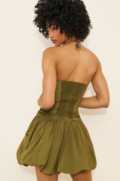 white midi dress near me ROVE Midi Dress - Back Ties