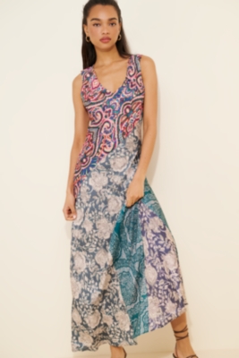 Floral Sleeveless Maxi Dress