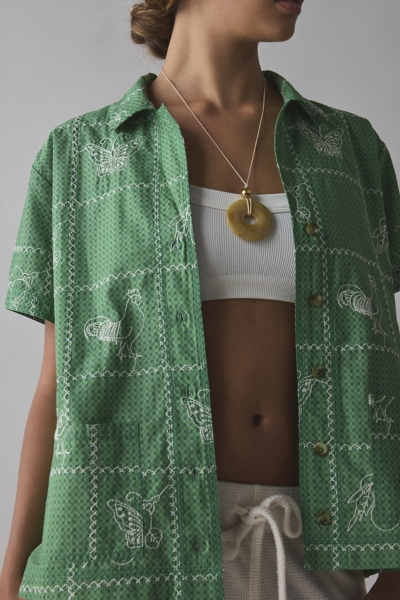 Nash Embroidered Souvenir Short Sleeve Button-Down | Nuuly
