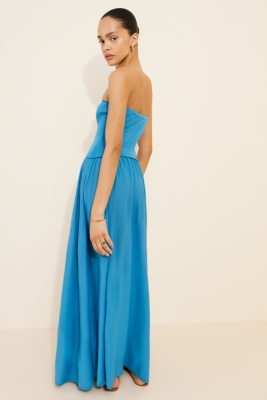 The Strapless Soglio Maxi Dress
