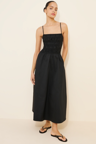 knee length dresses for ladies Solid & Striped The Delta Midi Dress in White