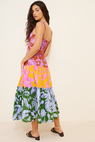 Tropical Swing Mix Midi Dress | Nuuly