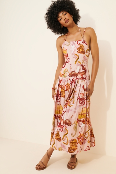 Nautical Wonder Strappy Maxi Dress | Nuuly