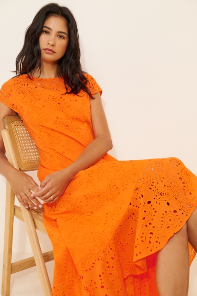 midi dress with open back Black Halter Neck Mesh Midi Dress With Open Back main image 1