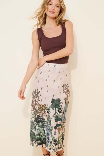 Windows On The World Slip Skirt | Nuuly