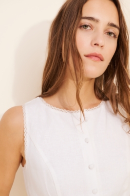 Micah Linen Blend Top