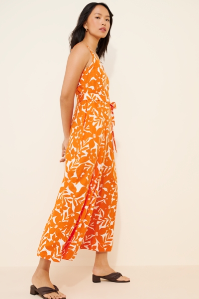 Promenade Linen Blend Wide-Leg Jumpsuit | Nuuly