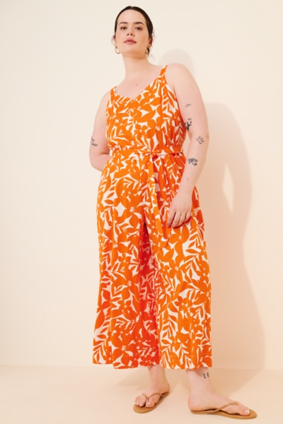 Promenade Linen Blend Wide-Leg Jumpsuit | Nuuly