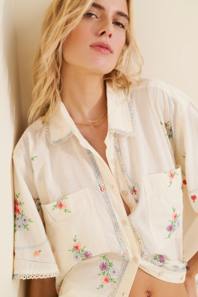 Emma Embroidered Top | Nuuly