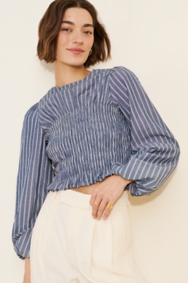 Smocked Detail Top | Nuuly