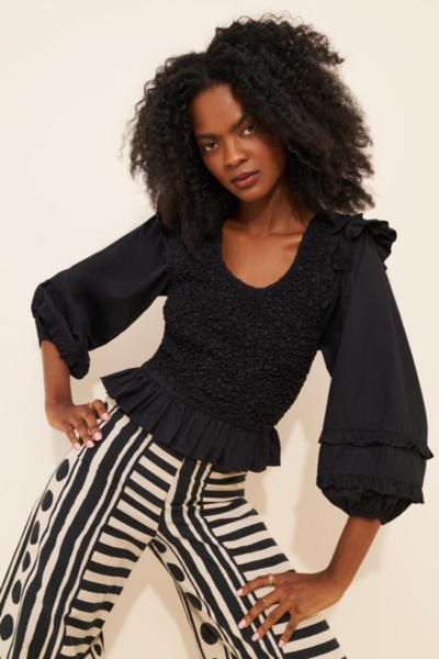 Veronika Balloon Sleeve Blouse | Nuuly