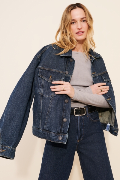 Dalton Balloon Denim Jacket | Nuuly