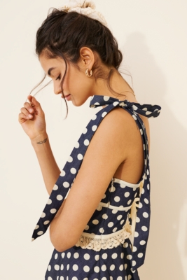Dolly Denim Dot Mini Dress