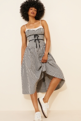 Georgia Gingham Midi Dress | Nuuly