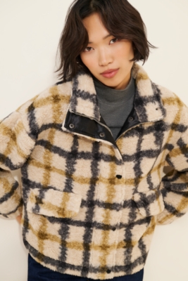 Baggy Sherpa Shirt Jacket