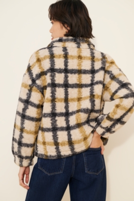 Baggy Sherpa Shirt Jacket