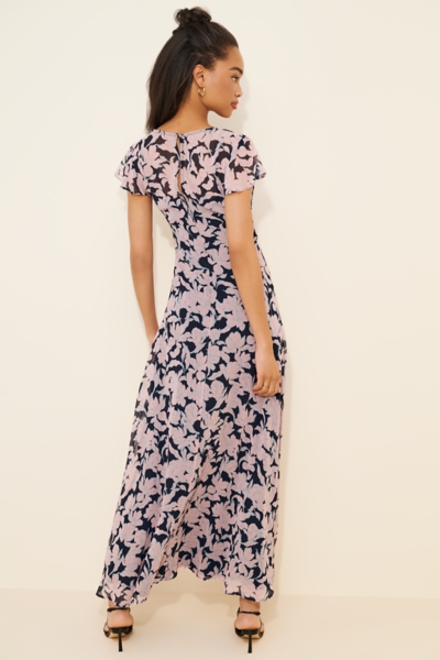 chinese dress ladies Ruffle-Trim Corset Maxi Dress in Ivory - 10