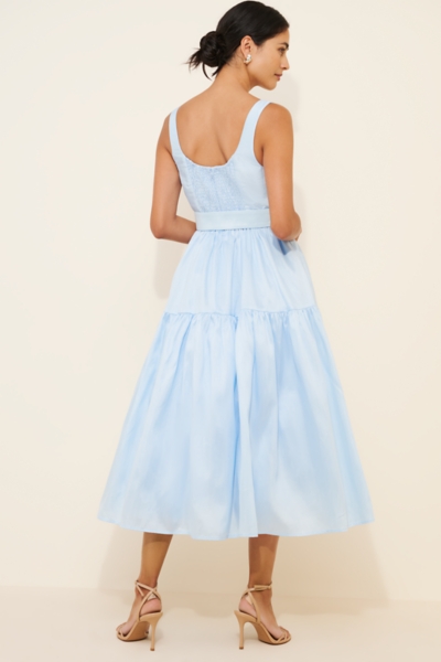 Belted Tiered Midi Dress | Nuuly