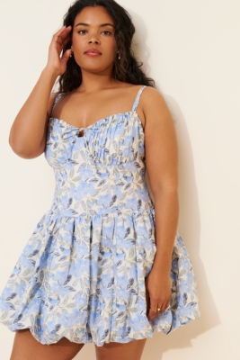 Larissa Bubble Hem Mini Dress