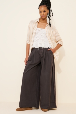 Paige Pleated Pull-On Trousers | Nuuly