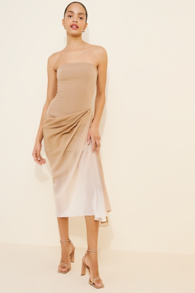 Mirage Strapless Midi Dress | Nuuly