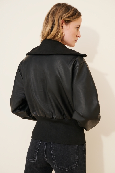 Vegan Leather Westwood Crop Jacket | Nuuly