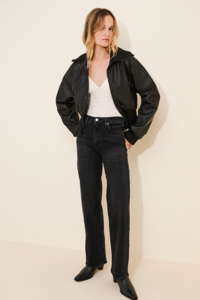 Vegan Leather Westwood Crop Jacket | Nuuly