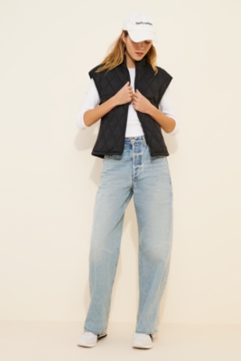Hip Length Quilted Vest | Nuuly