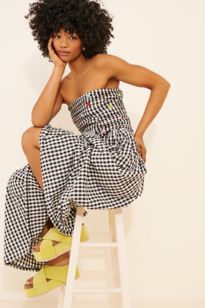 Betsy Strapless Gingham Dress | Nuuly