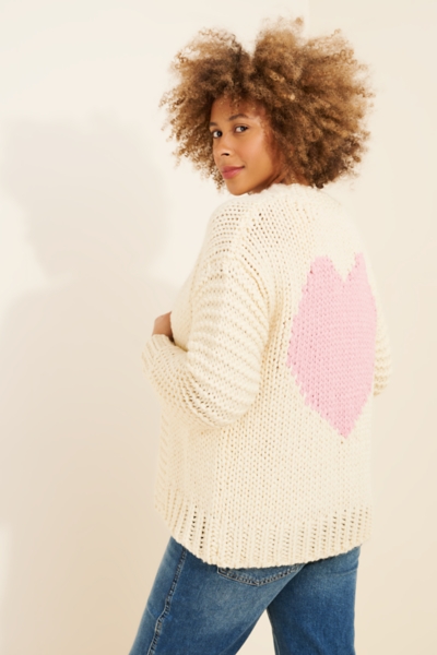 Maternity Heart You Hand Knit Cardigan Sweater | Nuuly