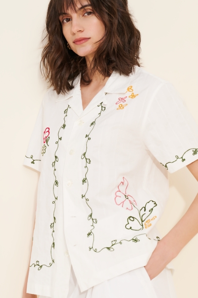 Unisex Graphic Open Collar Top | Nuuly