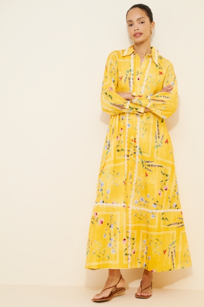 knee length dresses for ladies Aria Long Sleeve Maxi Dress main image 1