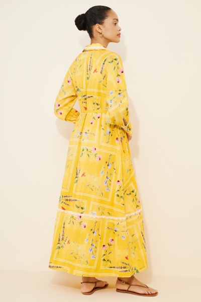 Aria Linen Blend Long Sleeve Maxi Dress | Nuuly