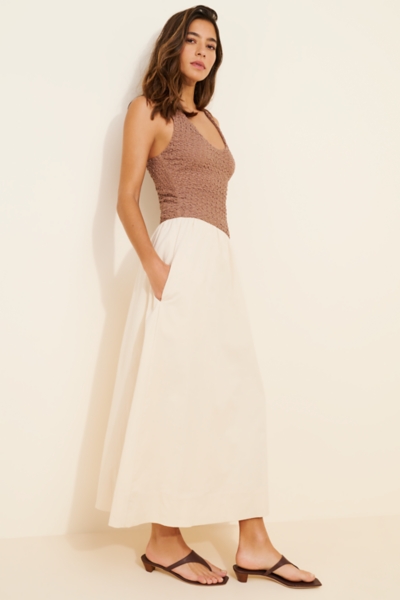 chinese dress ladies Rhett Mixed Media Maxi Dress