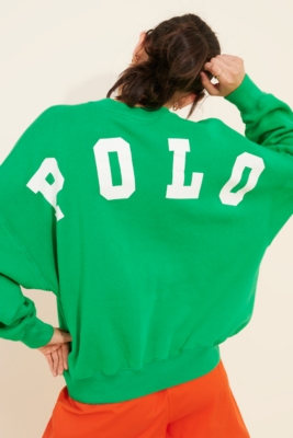 ★★POLO RALPH LAUREN★★ Fleece Crewneck Sweatshirt Green M Fleece Crewneck Sweatshirt | Ralph Lauren