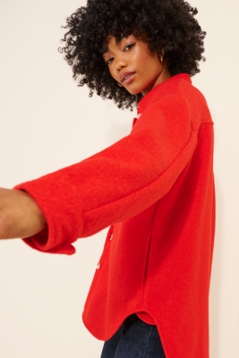 Fleece Lena Shirt Jacket | Nuuly