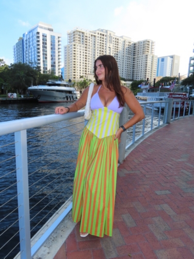 fenáreta olimpia halter basque-waist maxi dress Olympia Drop Waist Maxi Dress