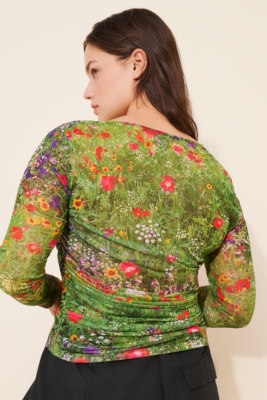 Jemma Mesh Long Sleeve Top | Nuuly