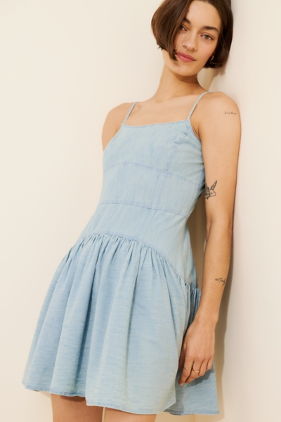 sachin and babi light blue dress Angelina Drop Waist Corset Maxi Dress - Black main image 0