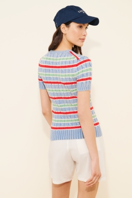☆YALE☆ WOMENS HERITAGE DAN CABLE SHORTSLEEVE ROUND KNIT NA Yale - Knit / sweater - PHYPS HOME