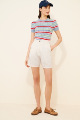 Cable-Knit Cotton Short-Sleeve Sweater | Nuuly