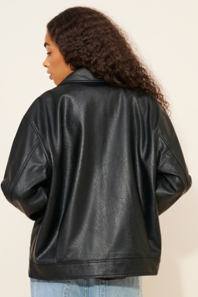 Men's Vegan Leather Zip Jacket | Nuuly